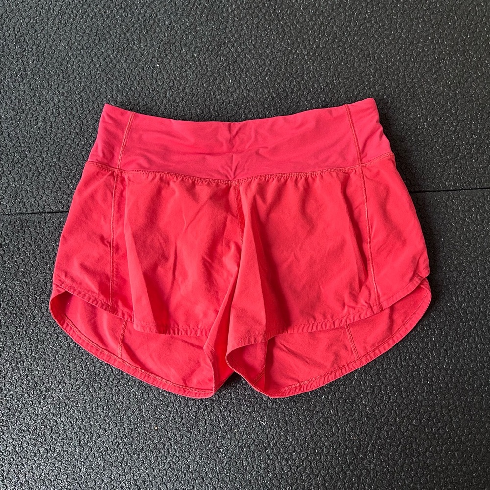 Lululemon Red Speed Up Shorts